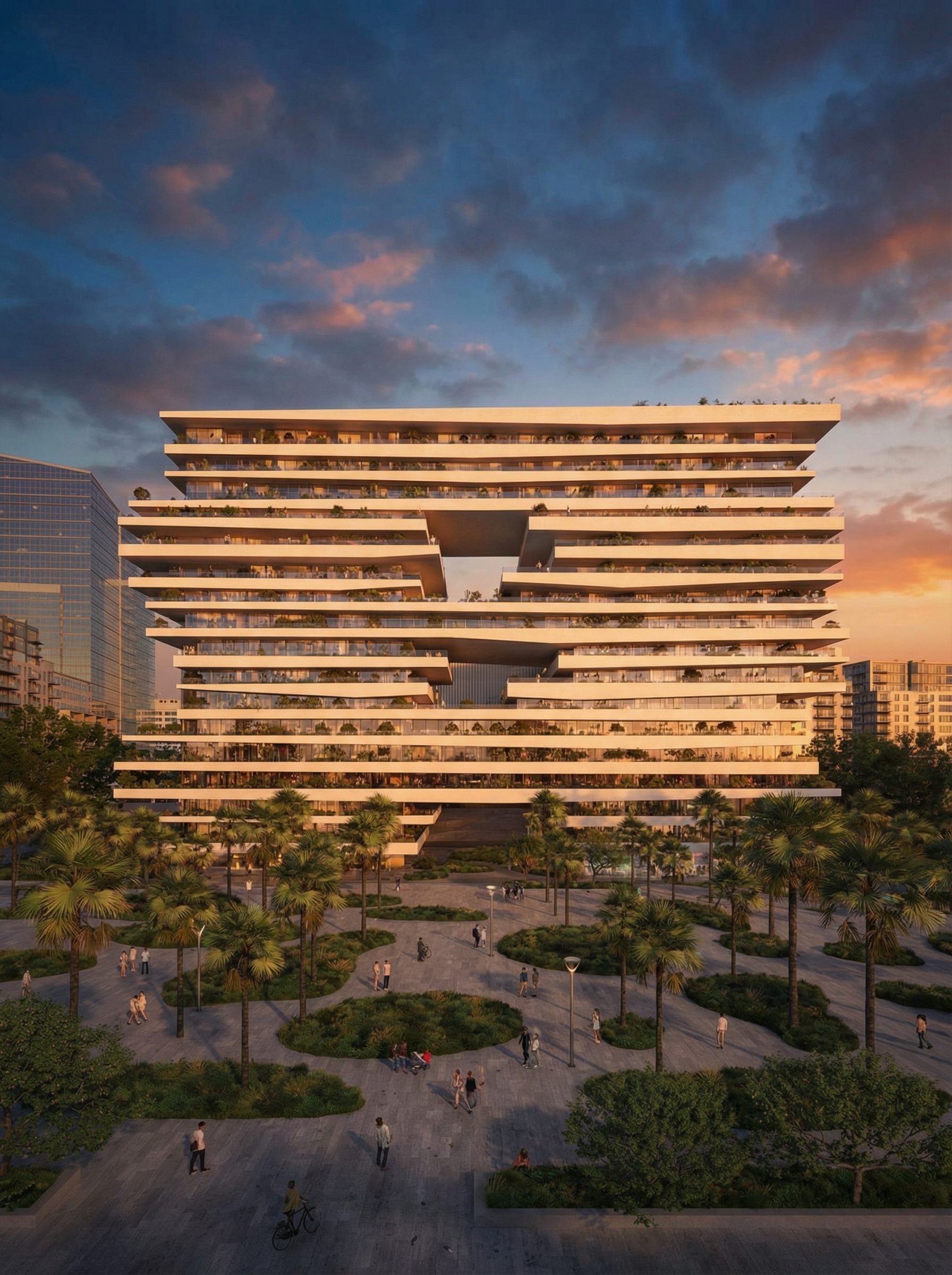 Altea Residences CFC Casablanca vue nocturne